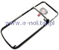 Ramka rodkowa NOKIA 6700c srebrna 