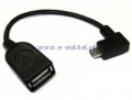Kabel micro USB OTG HOST USB ktowy 90'