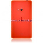 Klapka baterii NOKIA LUMIA 625 POMARA�CZO ORYGINA�